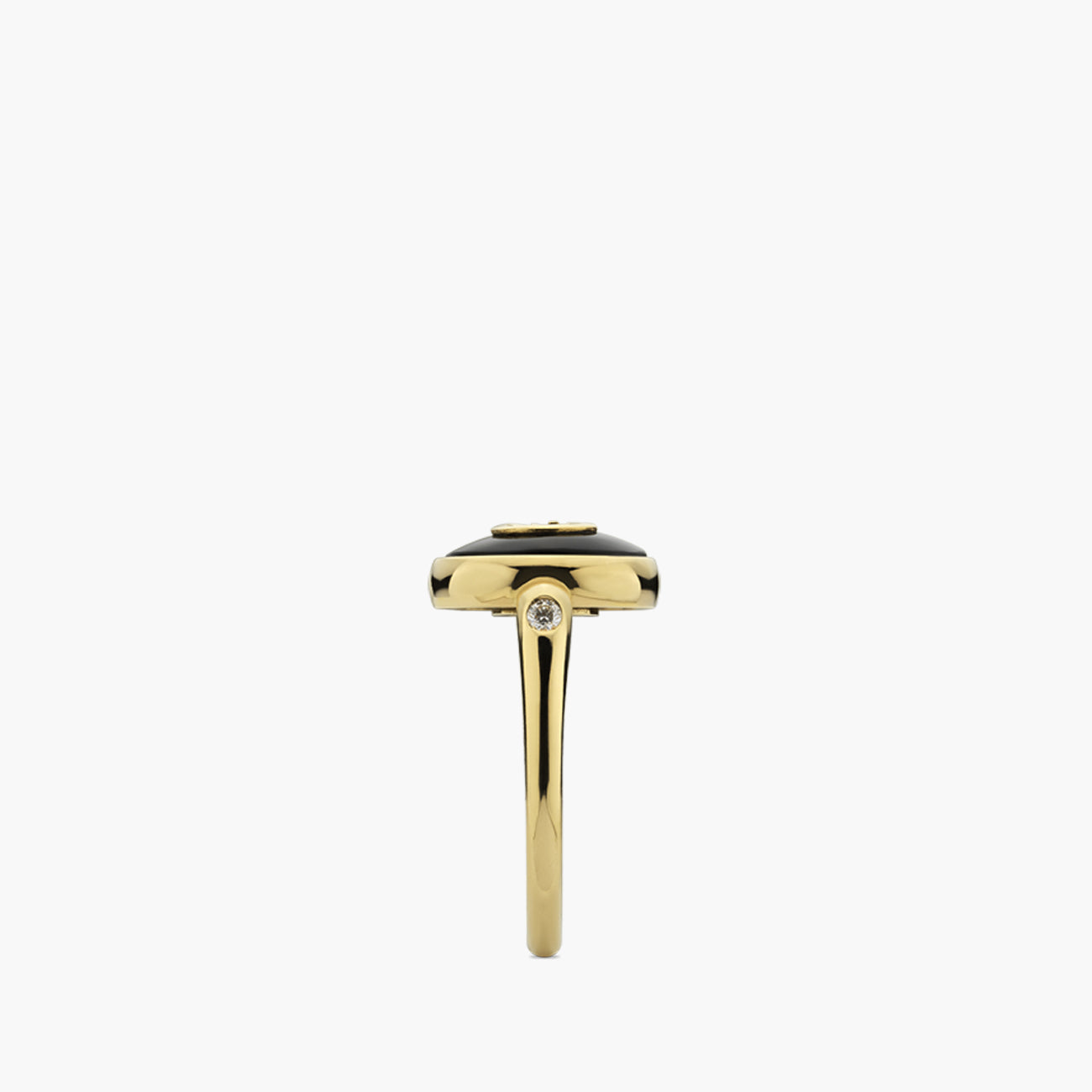 Gucci Interlocking G Ring in Black Onyx