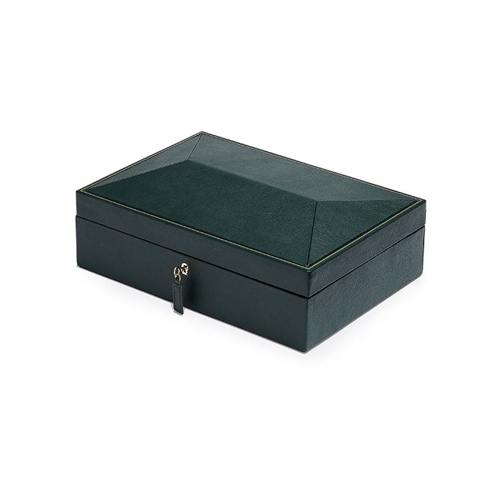 Wolf British Racing Green 8 Piece Watch Storage Box