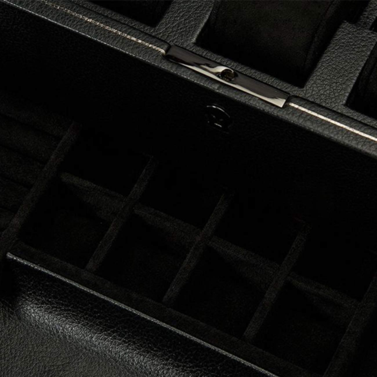 WOLF British Racing Watch Box 10-Piece in Black