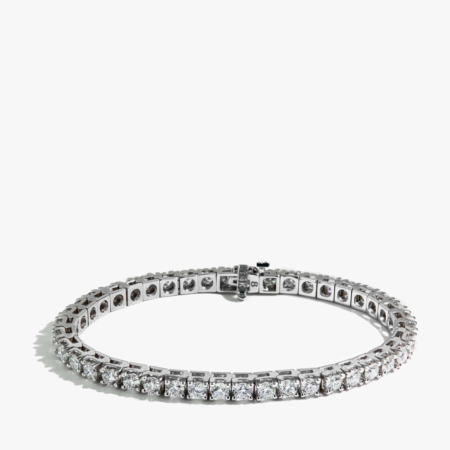 8 Carat Diamond Tennis Bracelet in 14K White Gold