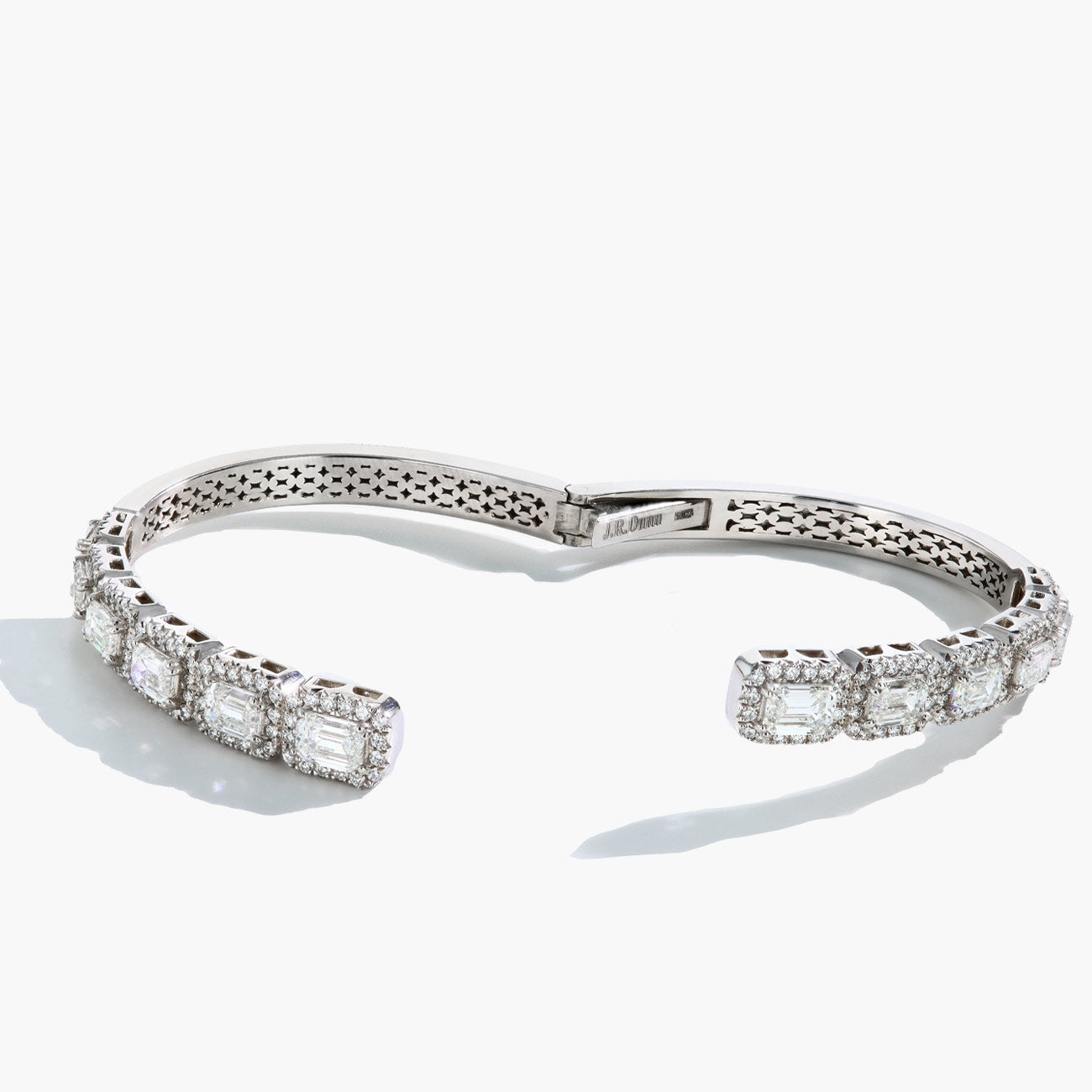 8 Carat Diamond Graduated Bypass Bangle Bracelet