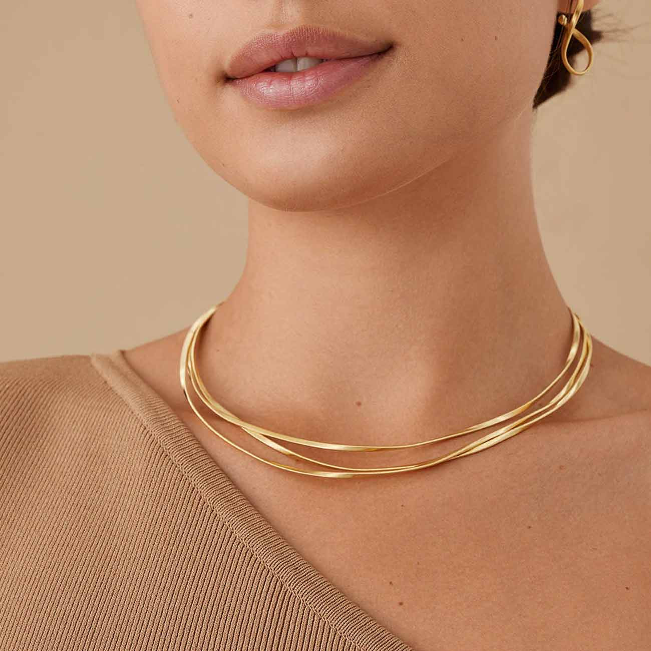 Marco Bicego Marrakech 3-Strand Coil Necklace