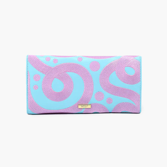 WOLF Bea Bongiasca Jewelry Roll in Pink and Blue