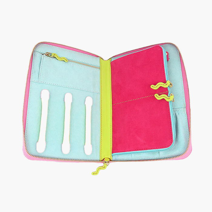 WOLF Bea Bongiasca Jewelry Portfolio in Pink and Lime Green