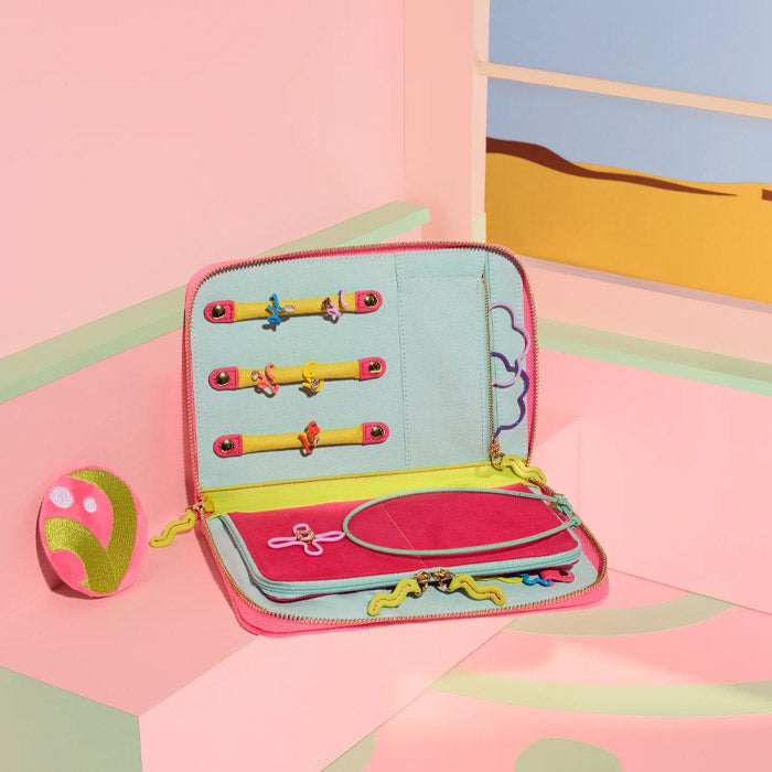 WOLF Bea Bongiasca Jewelry Portfolio in Pink and Lime Green