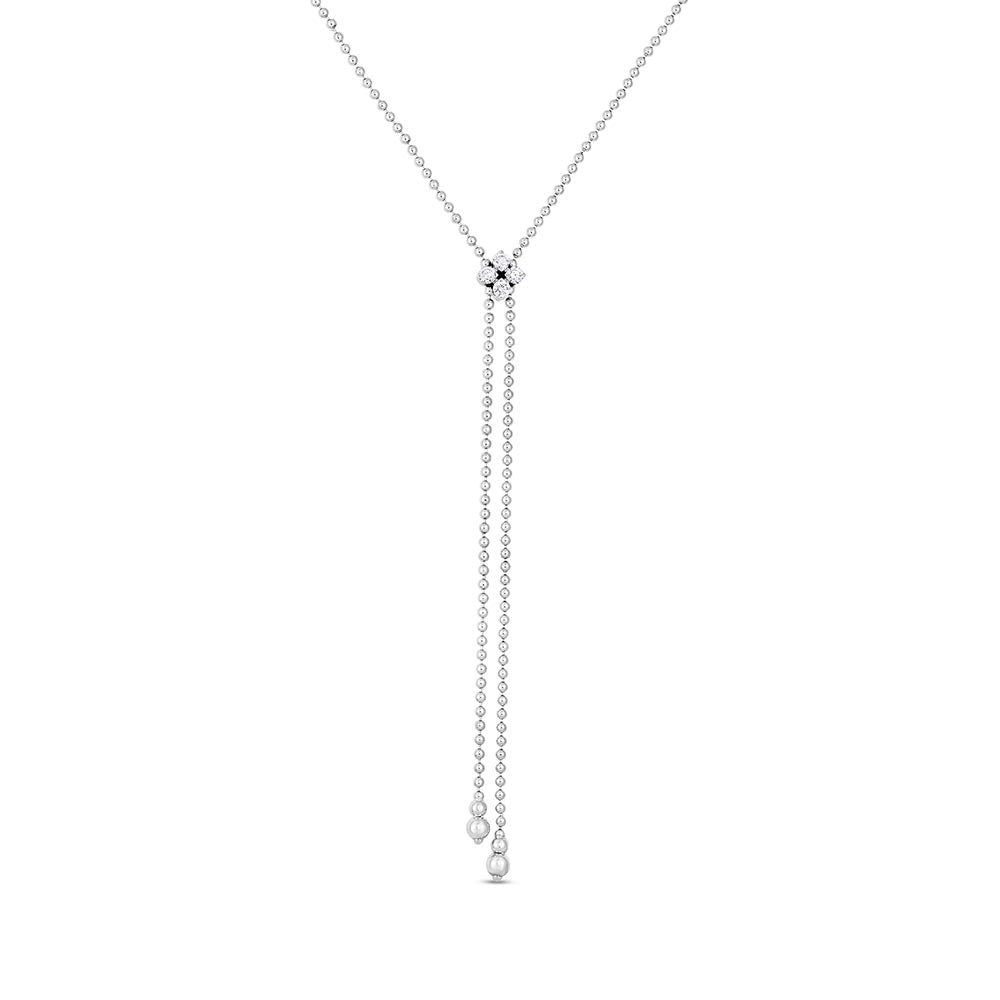 Roberto Coin Love in Verona Diamond Zipper Necklace