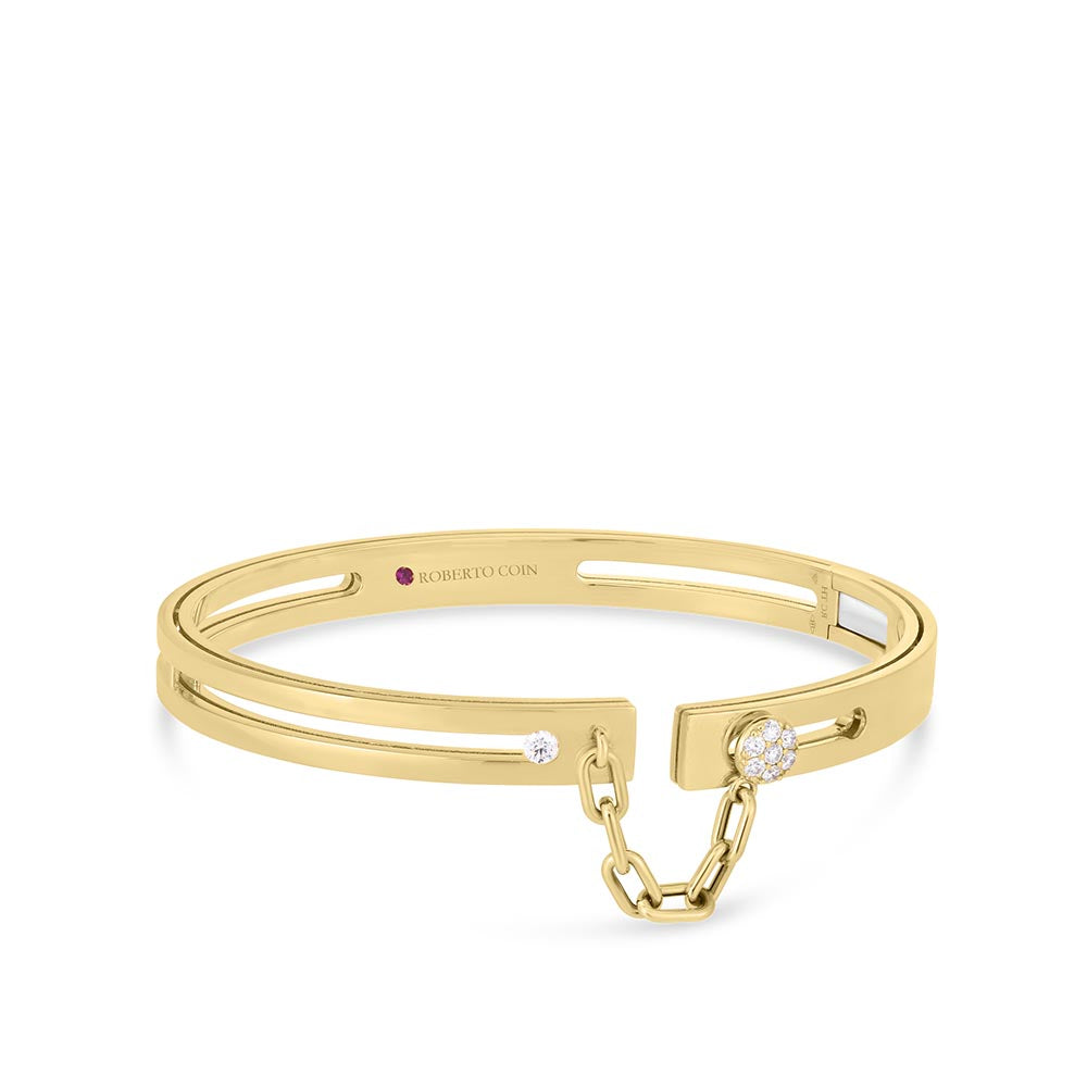 Roberto Coin Navarra Bangle Bracelet Chain Clasp