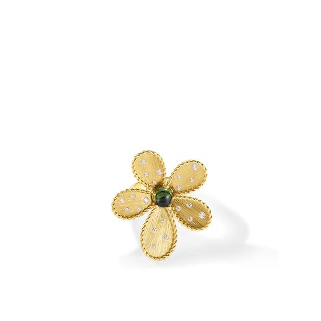 Roberto Coin Jasmine Green Tourmaline Flower Ring