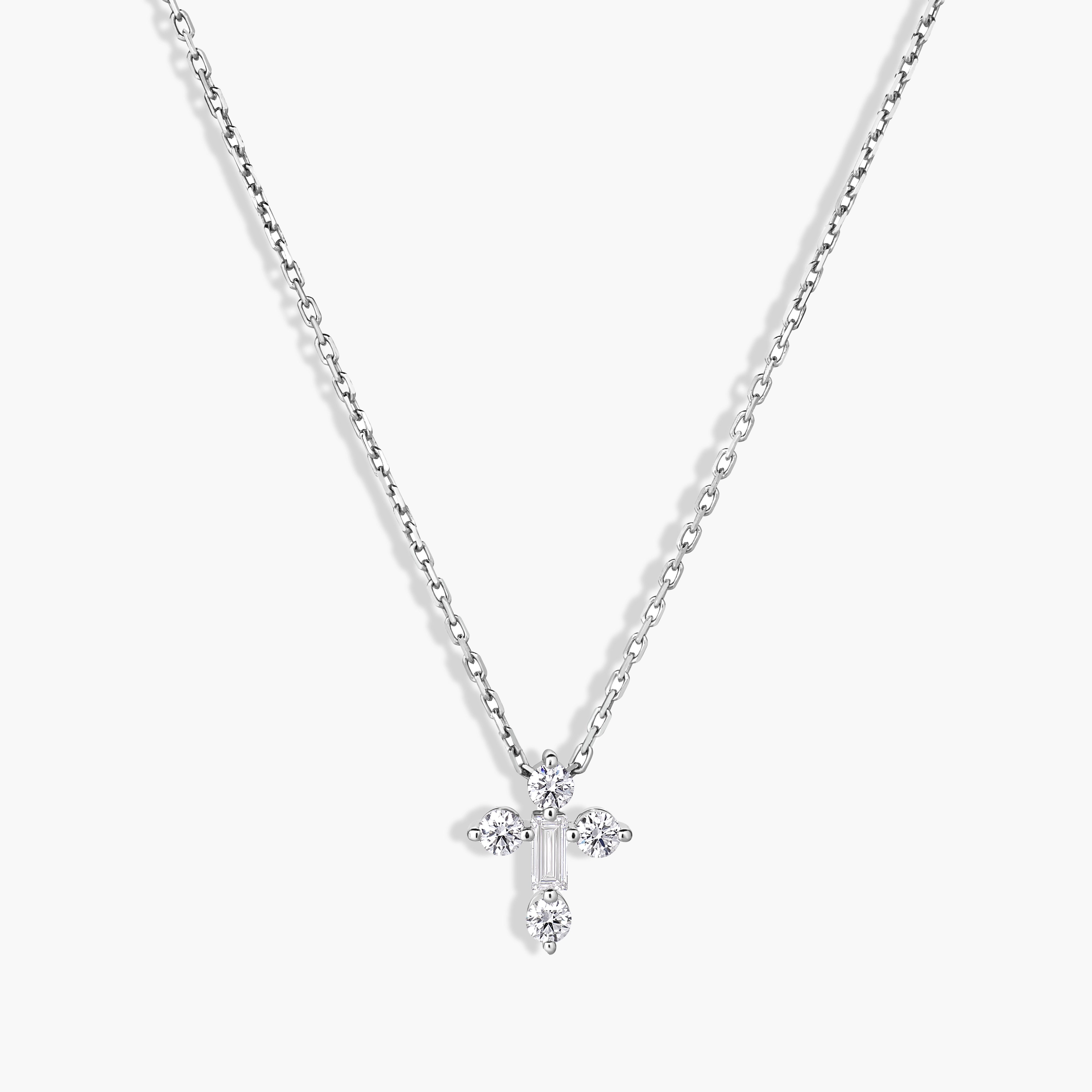Roberto Coin Princess Diamond Cross Pendant Necklace