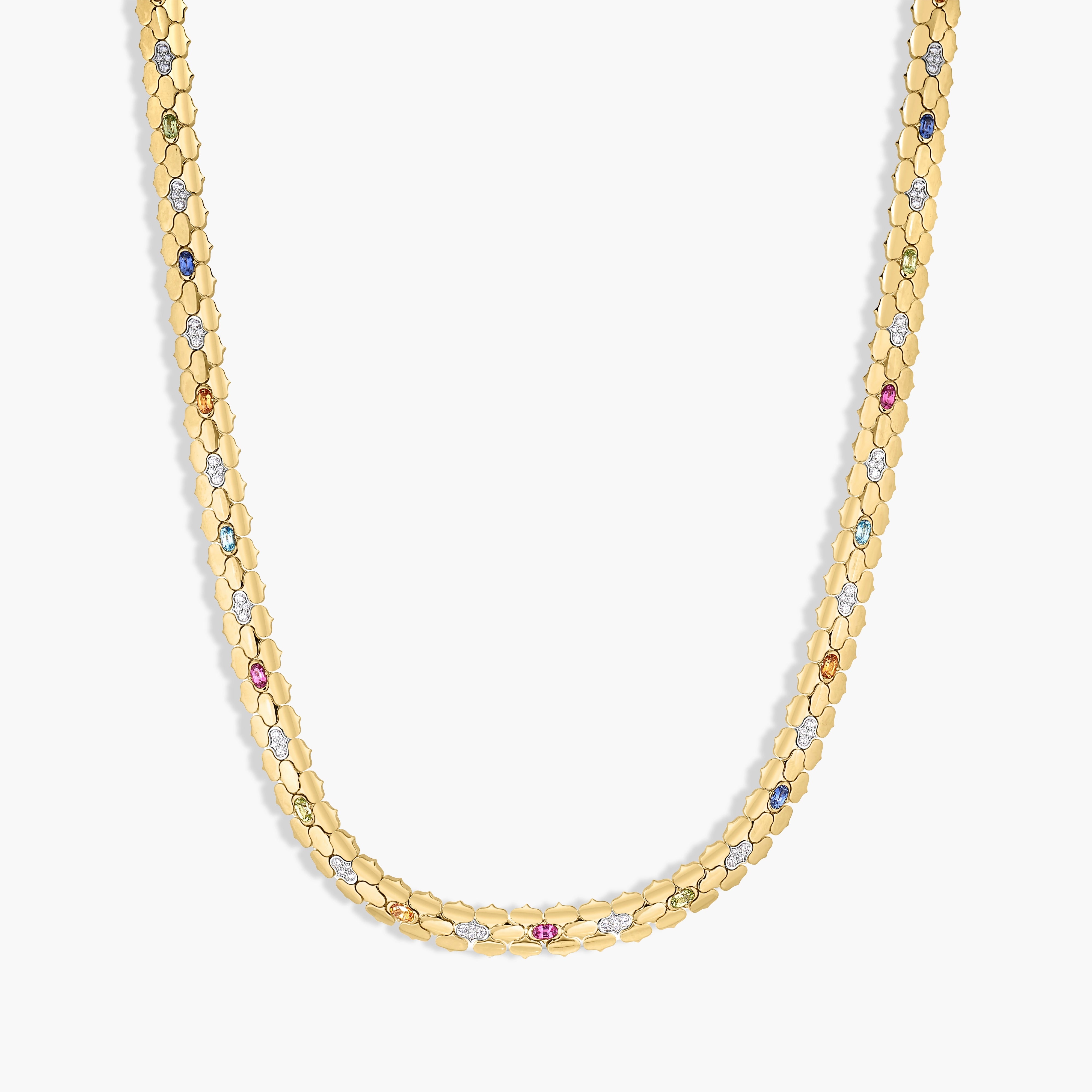 Roberto Coin Cobra Multi-Stone Necklace