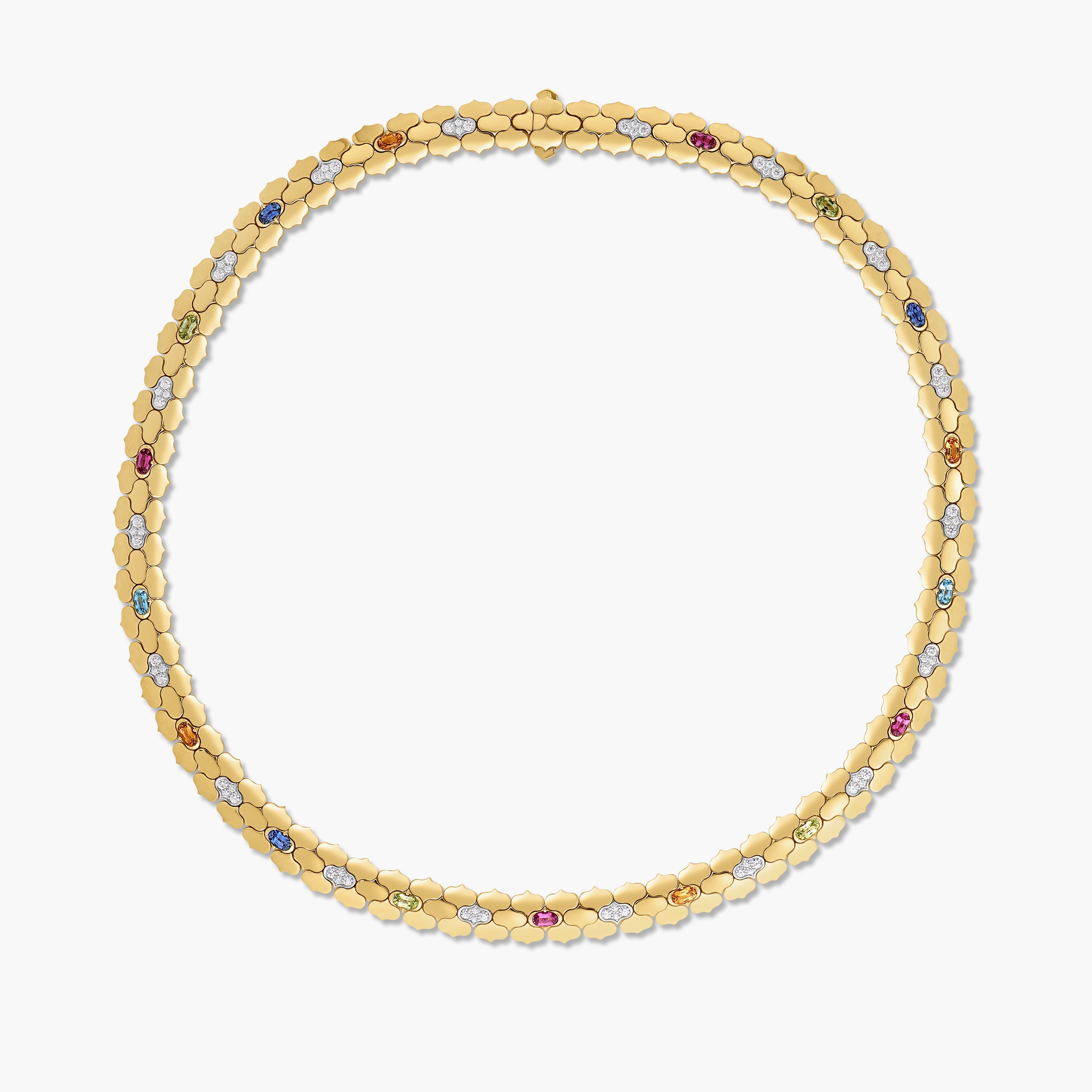 Roberto Coin Cobra Multi-Stone Necklace