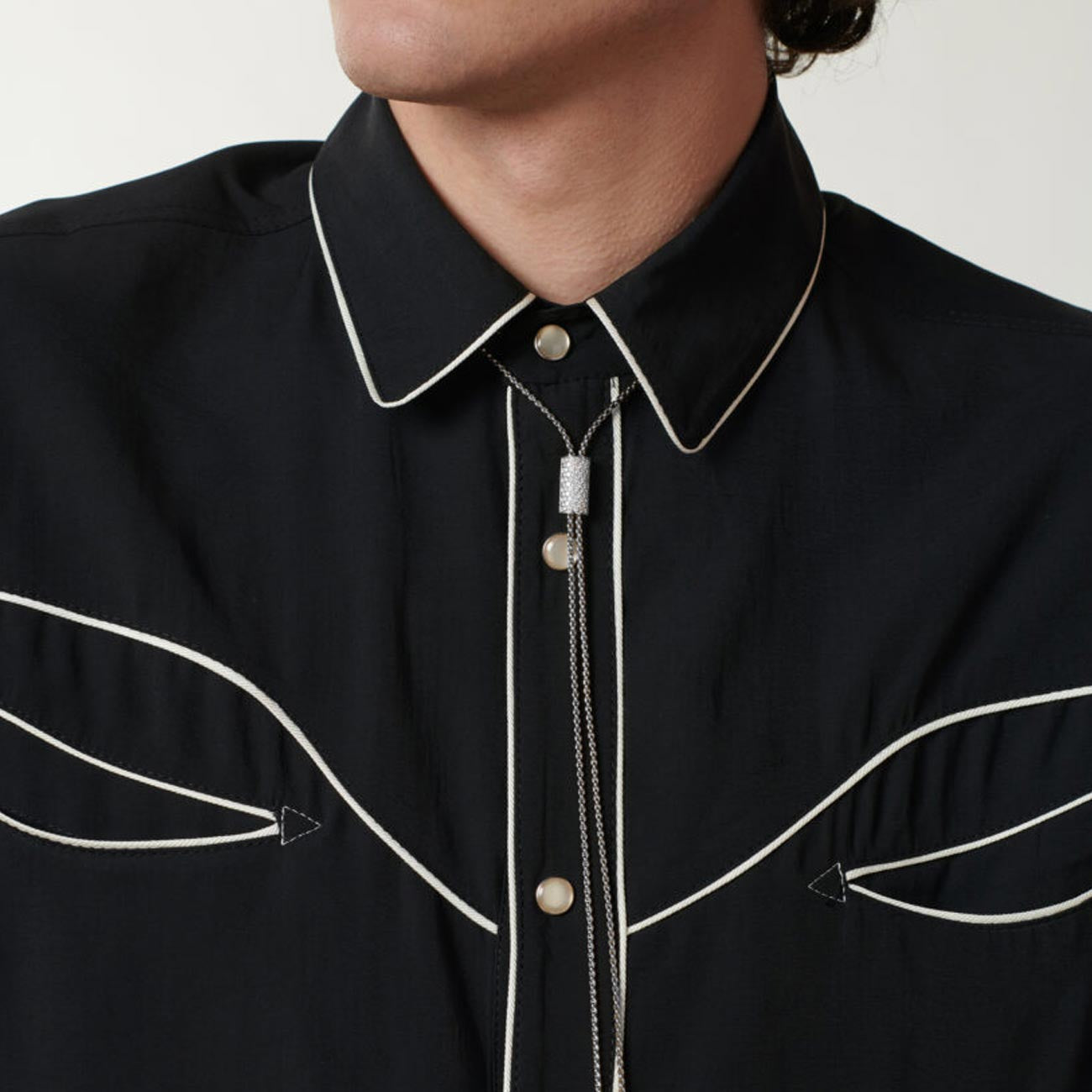 Fope Aria White Gold Diamond Pave Long Slider Necklace - 35in