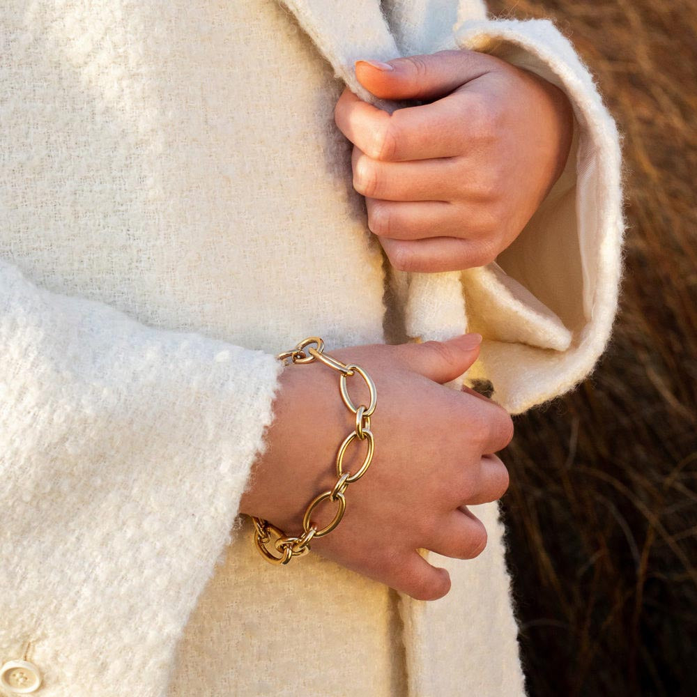 Roberto Coin Round and Oval Link Bracelet