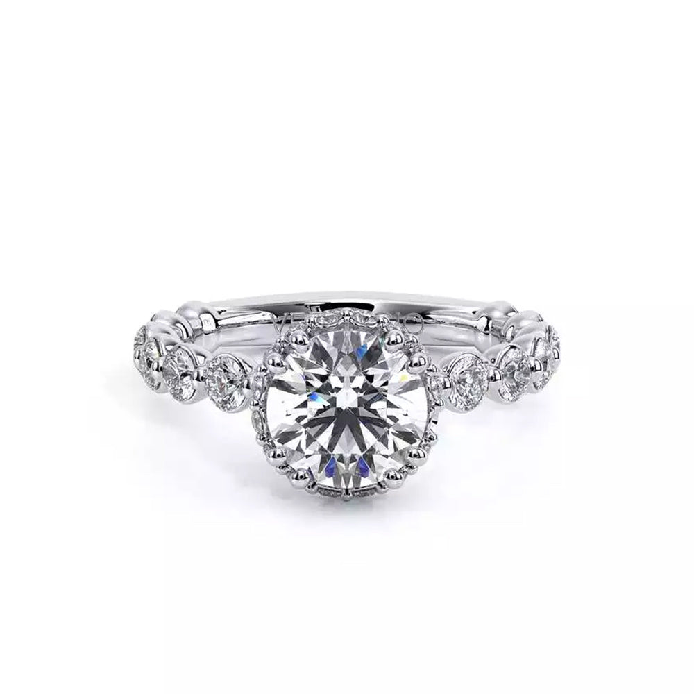 Verragio Renaissance Round Stardust Halo Engagement Ring Setting