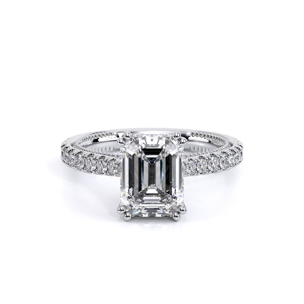 Verragio Renaissance Emerald-Cut Pave Engagement Ring Setting