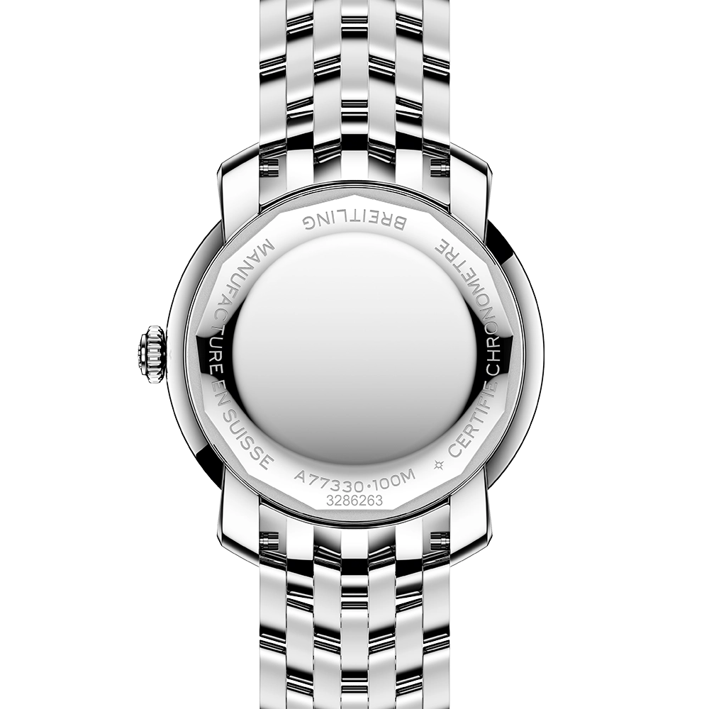 Breitling Lady Premier 32 with Black Dial and Lab Diamond Bezel