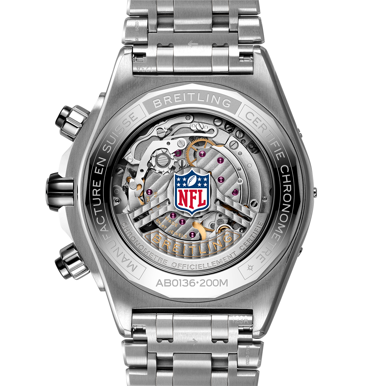 Breitling Super Chronomat B01 44 Buffalo Bills Stainless Steel Watch