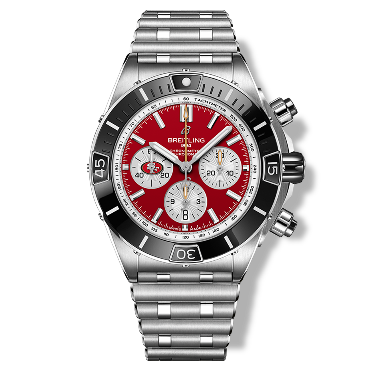 Breitling Super Chronomat B01 44 San Francisco 49ers Stainless Steel Watch