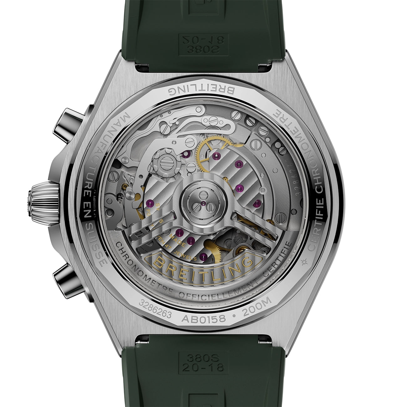 Breitling Chronomat B01 42 Rubber Strap - Green Dial