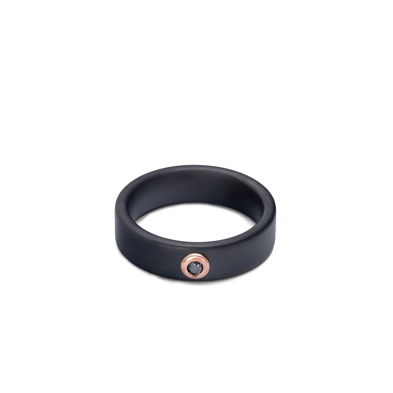 Baraka Cyborg Ceramic Black Diamond Ring