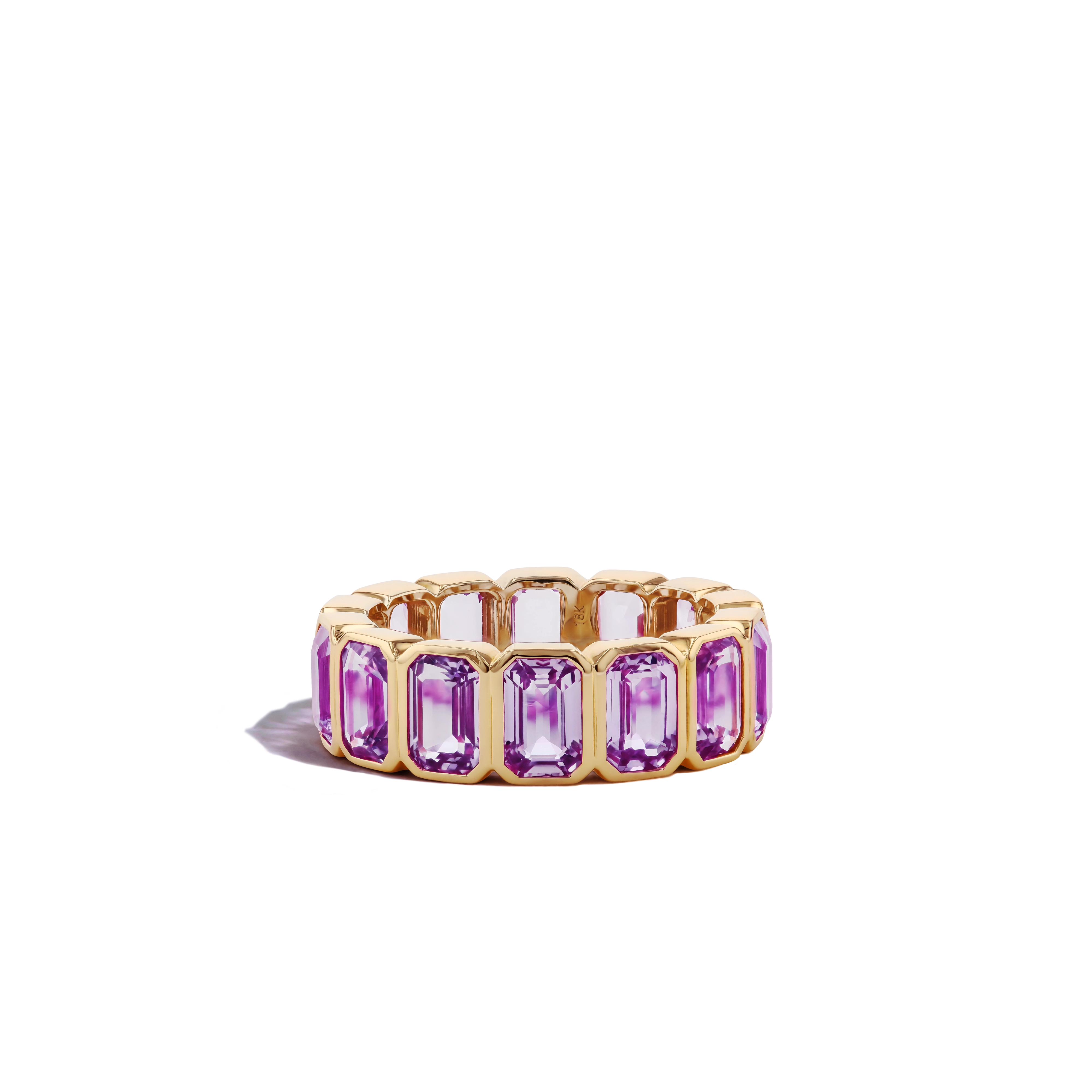 6 Carat Amethyst Eternity Ring