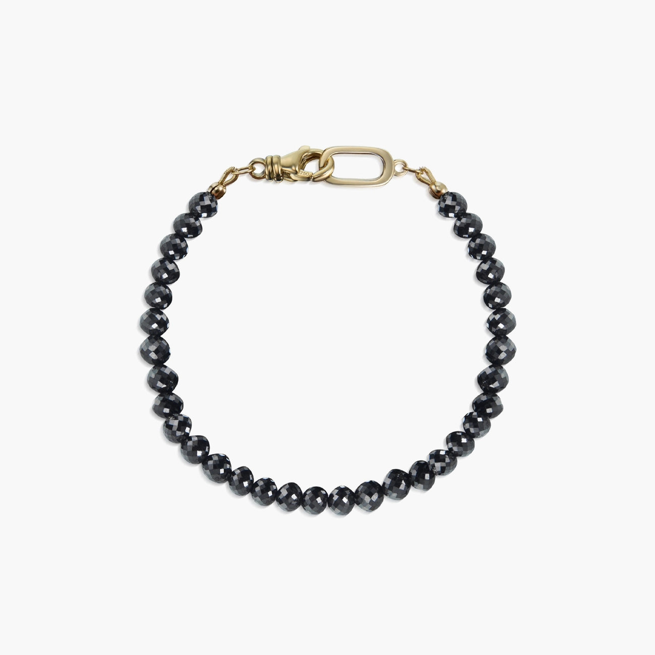 40 Carat Black Diamond 5mm Bead Bracelet
