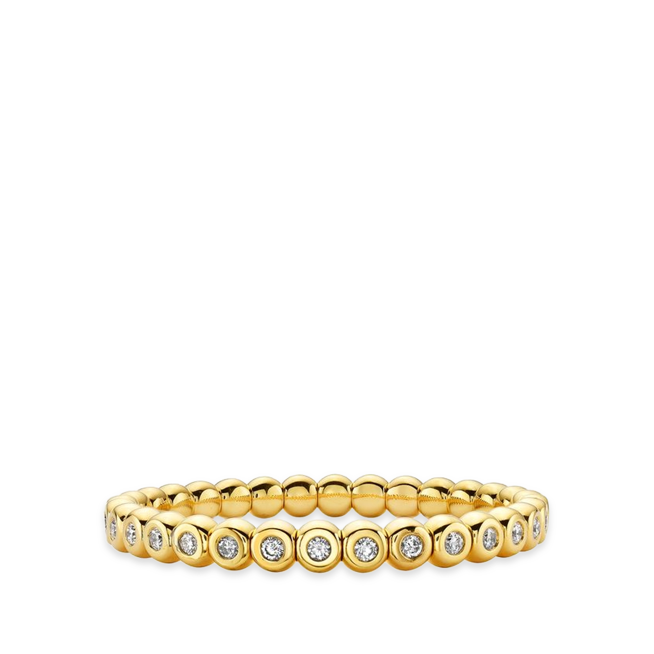 Diamond Bezel Stretch Bracelet