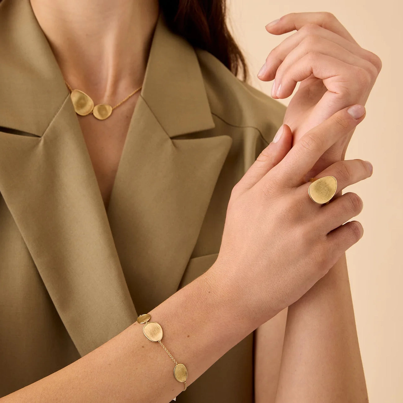 Marco Bicego Lunaria Gold Petal Bracelet
