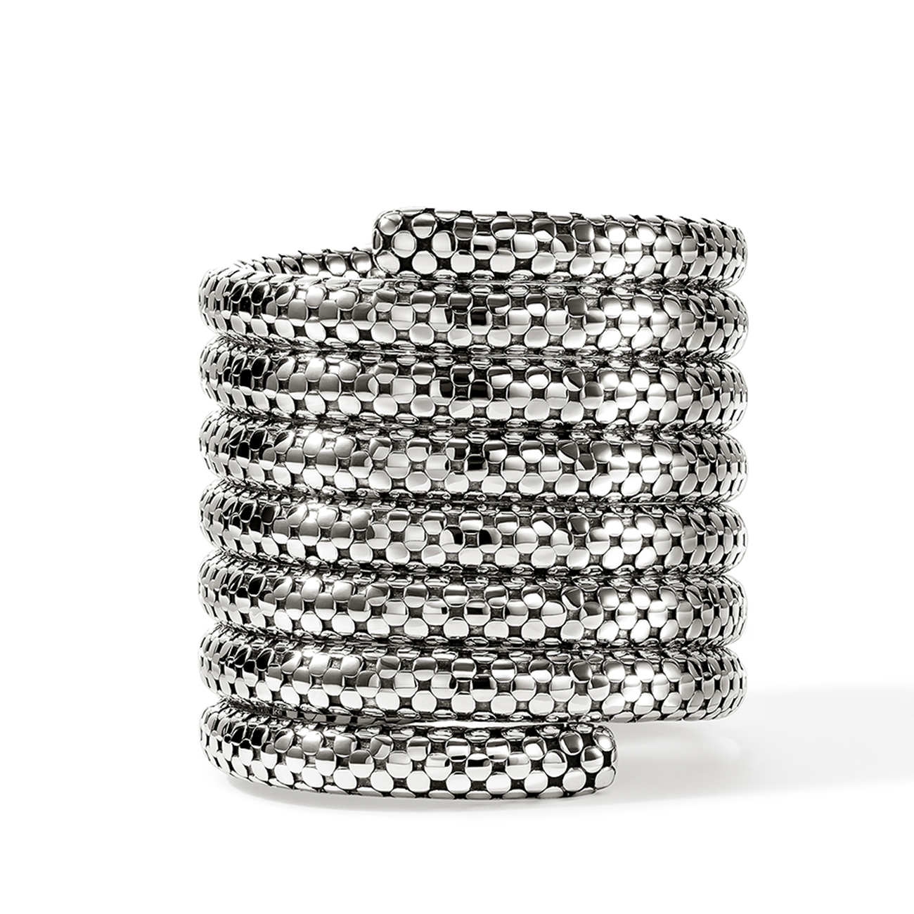 John Hardy Dot Seven Coil Silver Bracelet