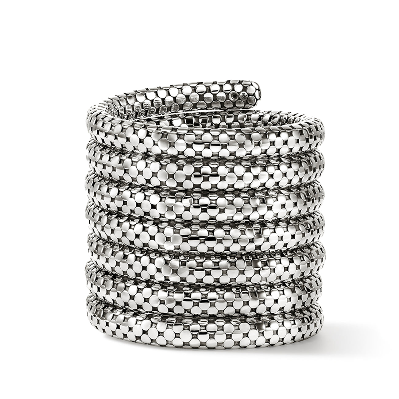 John Hardy Dot Seven Coil Silver Bracelet