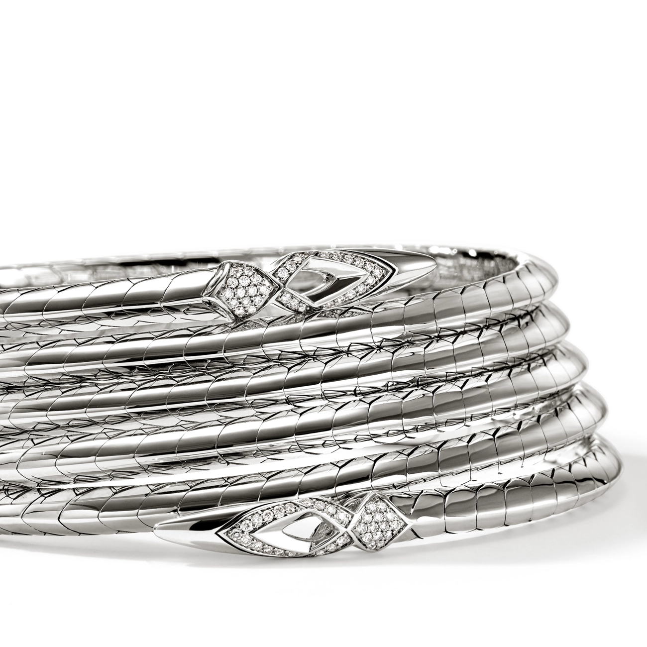 John Hardy Naga Multi Row Coil Bracelet