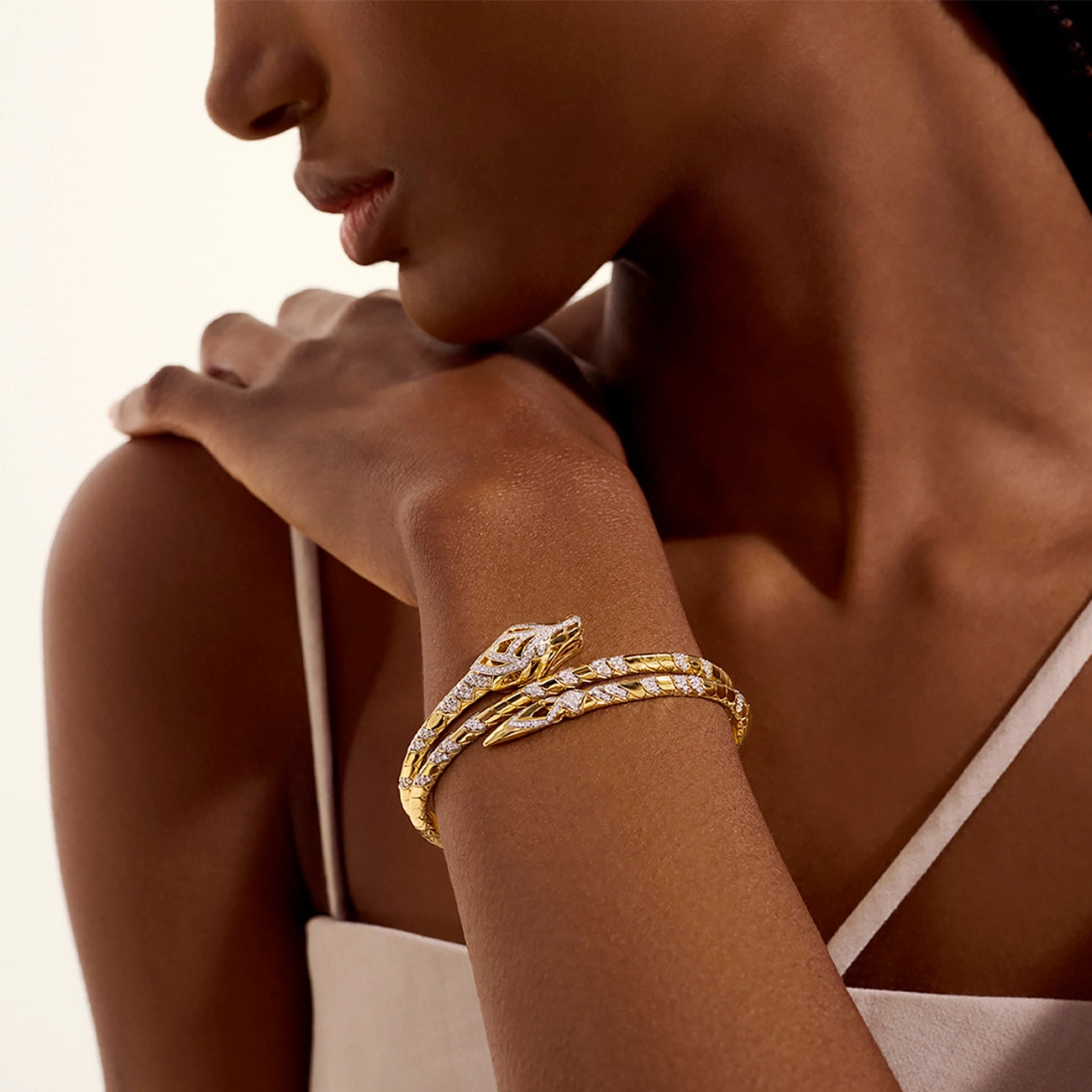 John Hardy Artisan Series Naga Flex Coil Bracelet