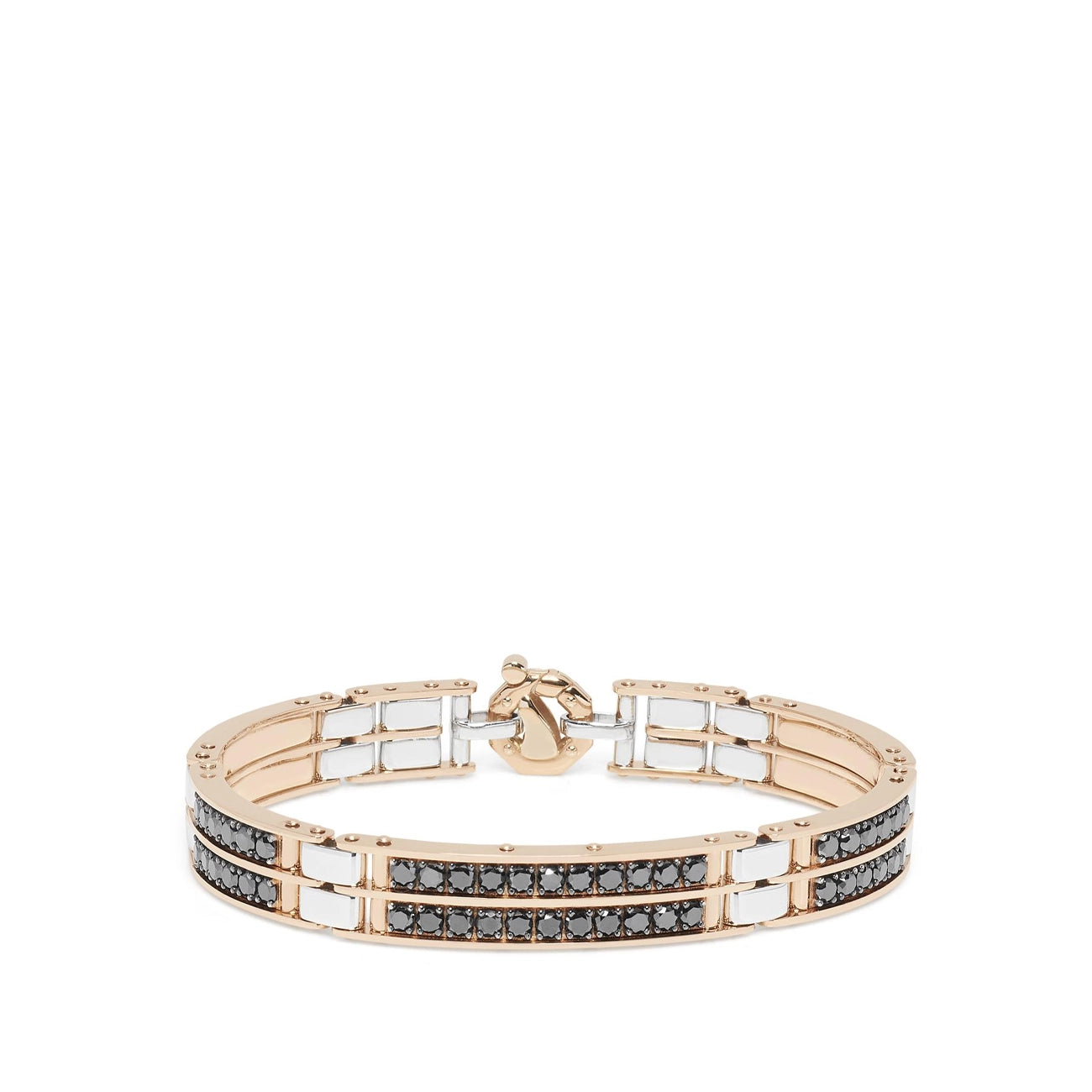 Barakà Black and White Diamond Station Bracelet