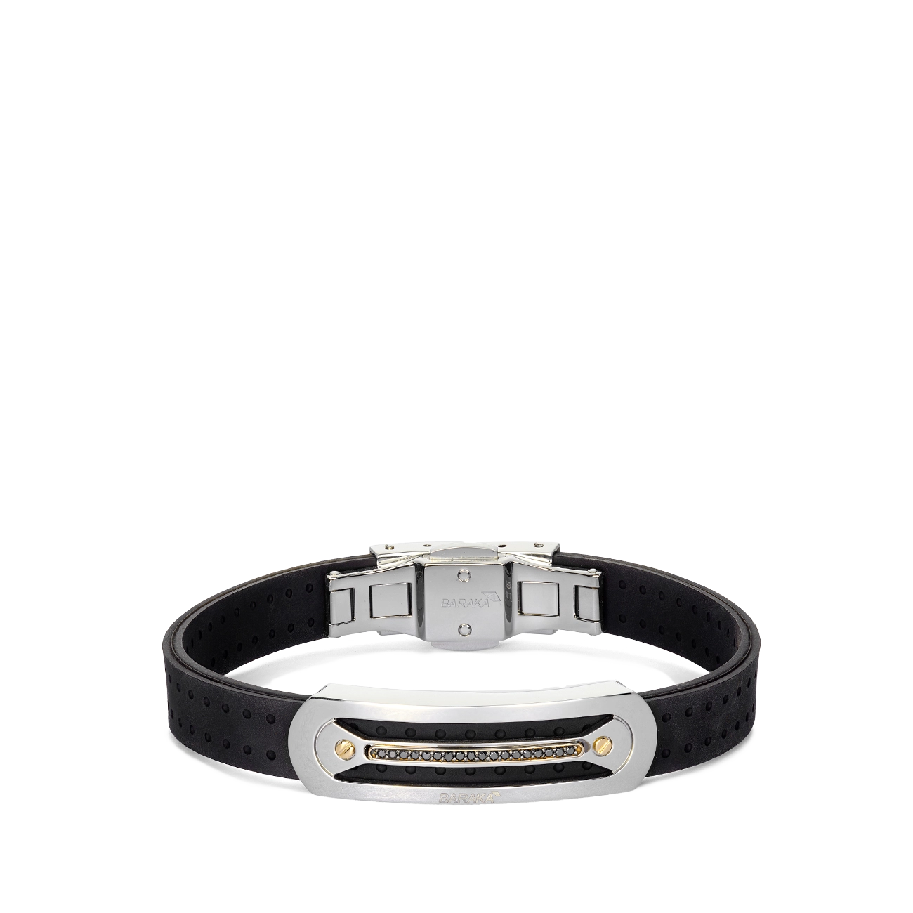 Barakà Vortex Black Diamond Rubber Bracelet