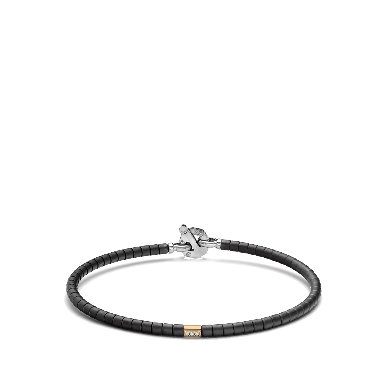 Baraka Cyborg Ceramic Thin Black Bracelet