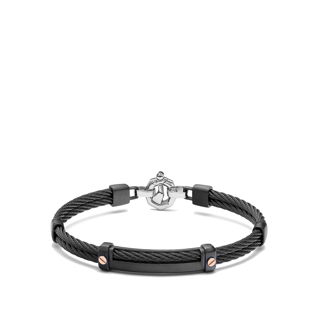 Baraka 316L Black Cable Bracelet
