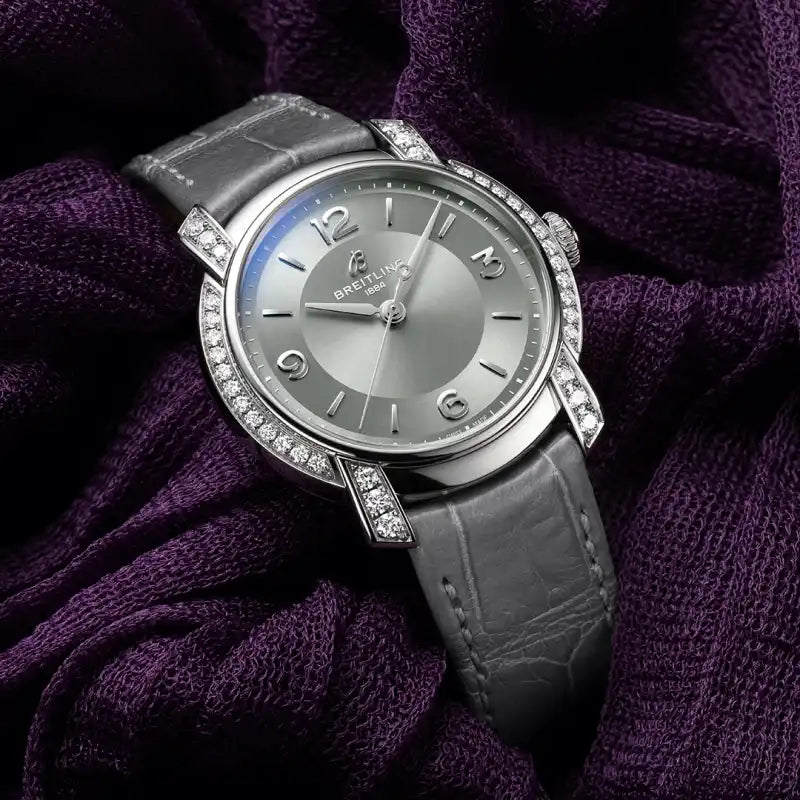 Breitling Lady Premier 36 with Silver Dial and Lab Diamonds