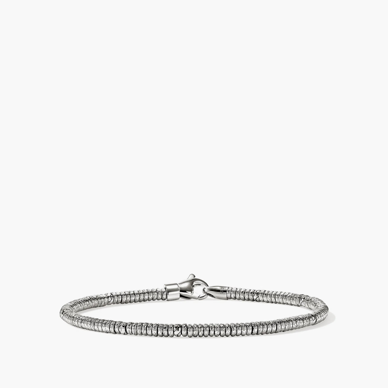 John Hardy 2.5mm Silver Heishi Bracelet