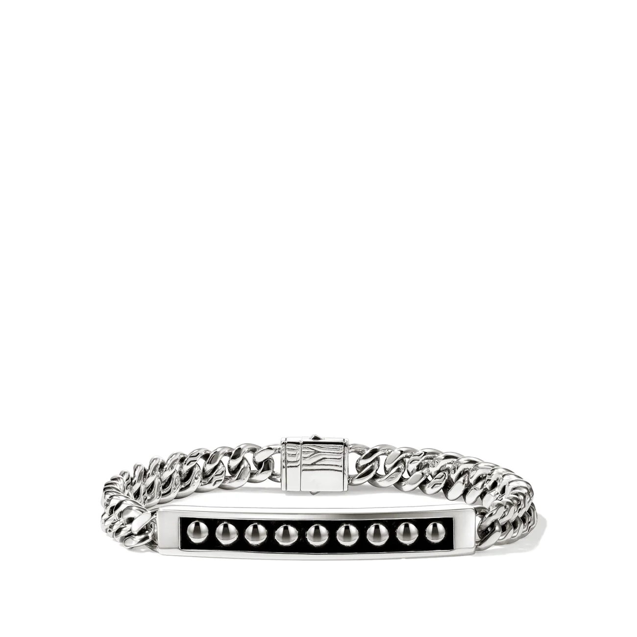 John Hardy Nailhead Silver Station 7.5mm Curb Link Bracelet