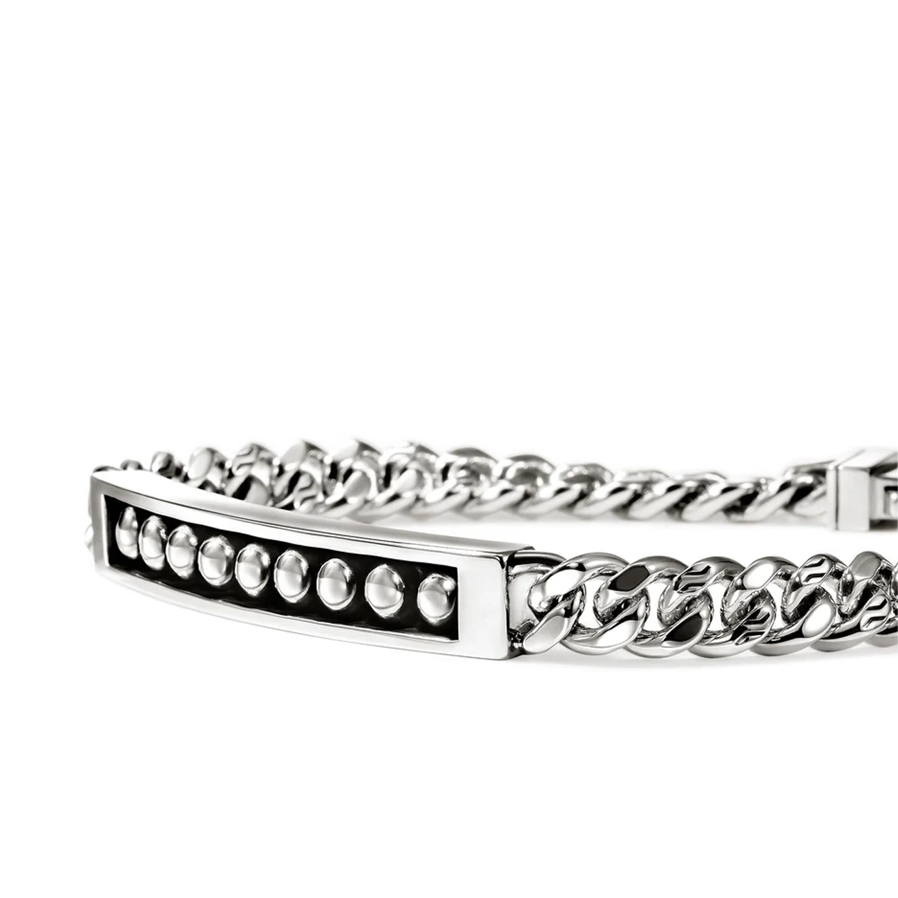 John Hardy Nailhead Silver Station 7.5mm Curb Link Bracelet