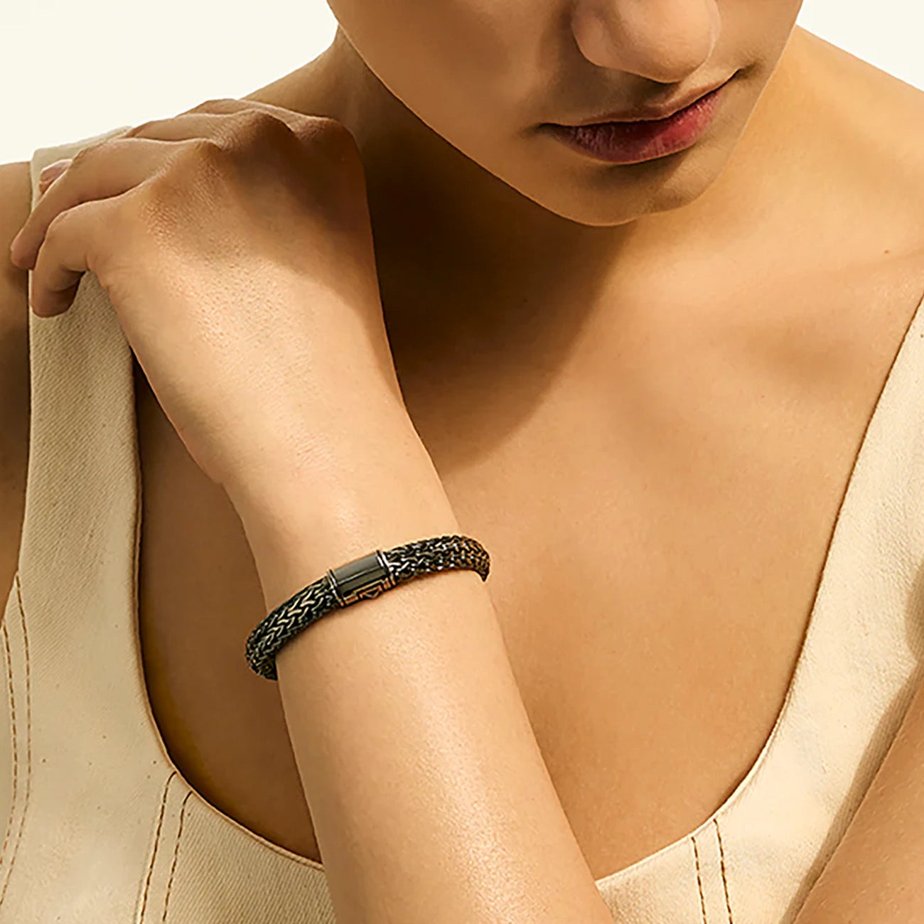 John Hardy Icon Dark Silver 7.5mm Bracelet