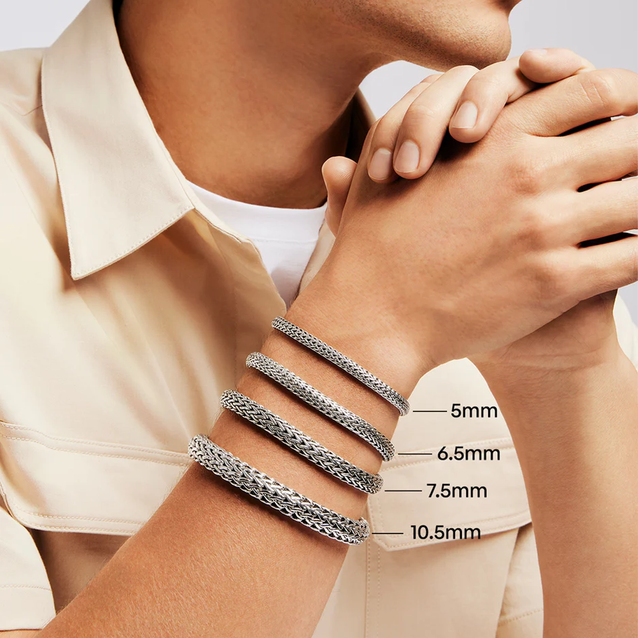 John Hardy Icon Silver 10.5mm Bracelet