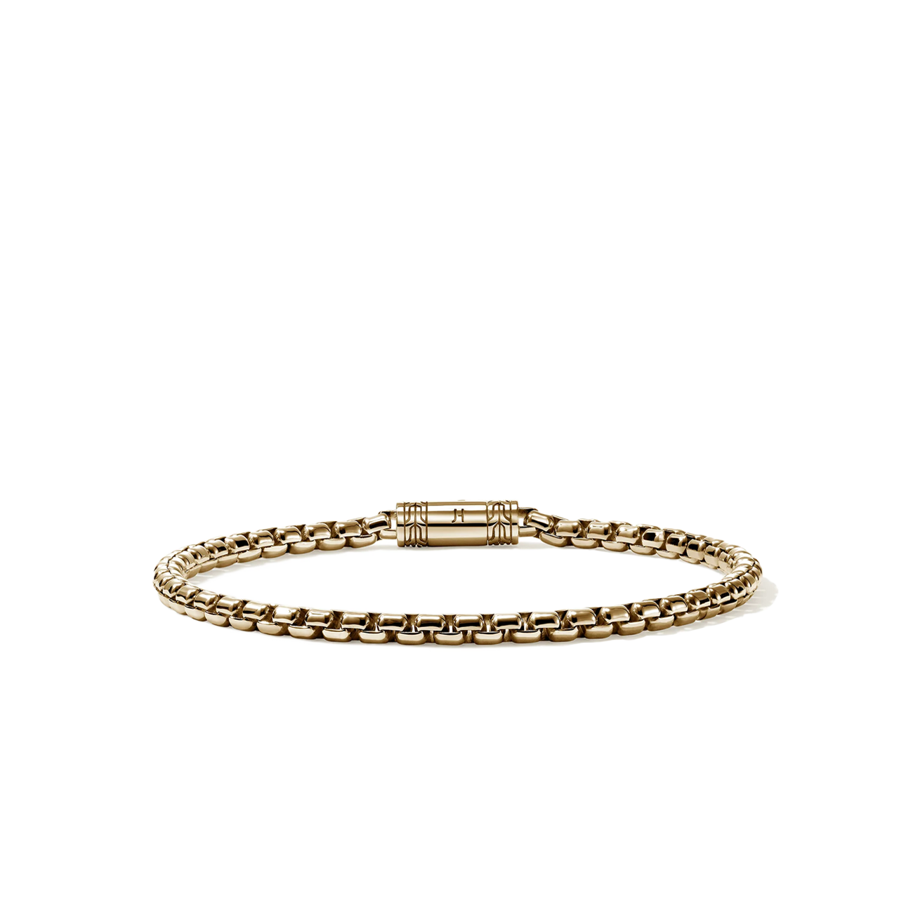 John Hardy Gold Box Chain Bracelet