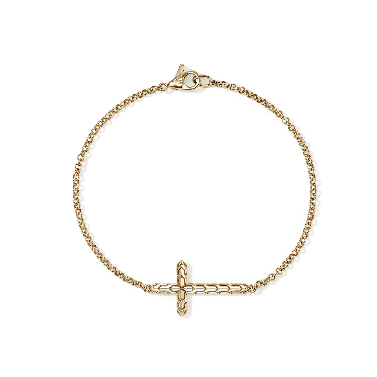 John Hardy Essentials Cross 2mm Chain Bracelet