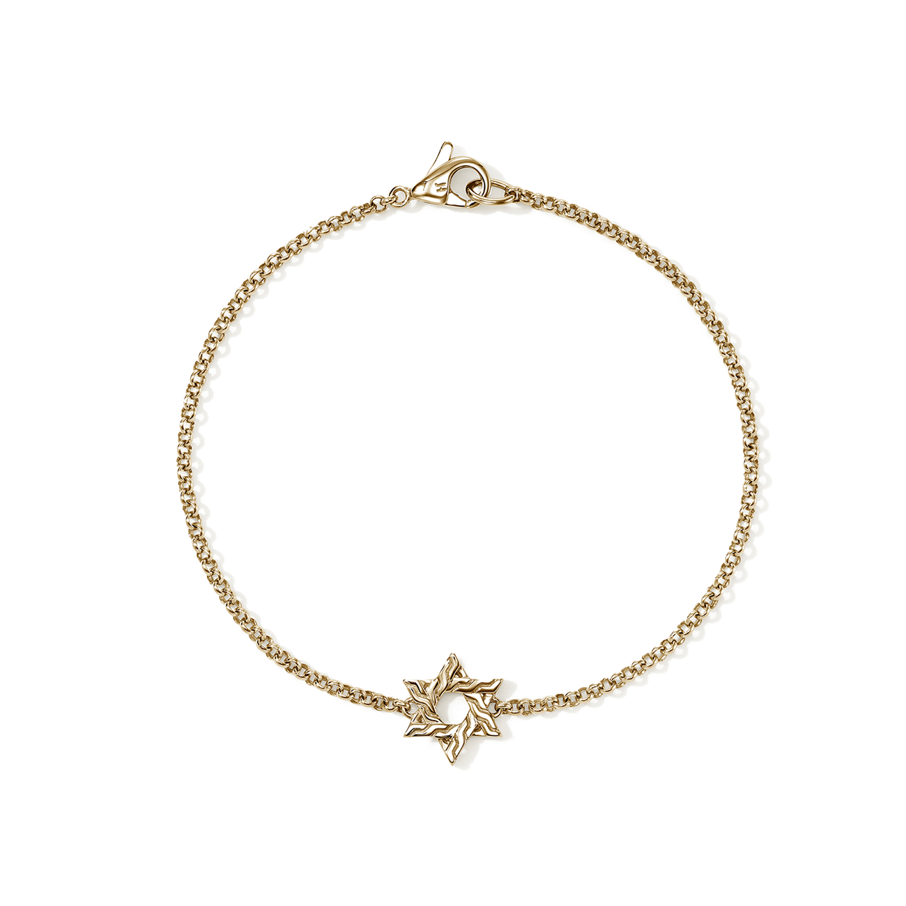 John Hardy Essentials Star of David 2mm Chain Bracelet