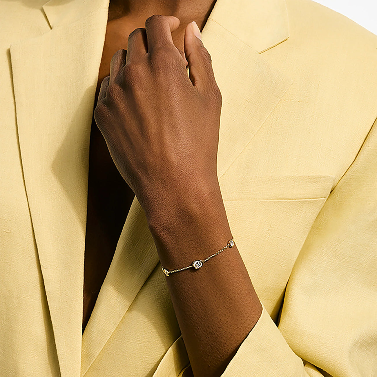 John Hardy Lovestruck Lab Grown Diamond Station Bracelet