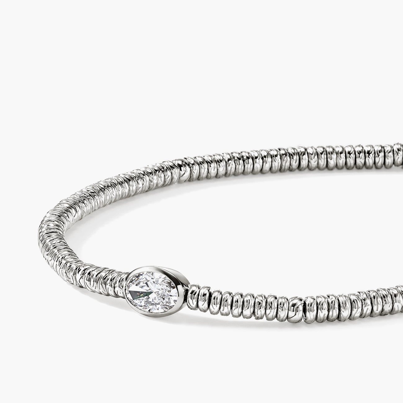 John Hardy Lovestruck Heishi Diamond Bracelet
