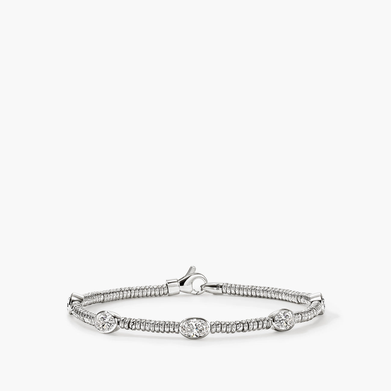 John Hardy Lovestruck Heishi Five Station Diamond Bracelet