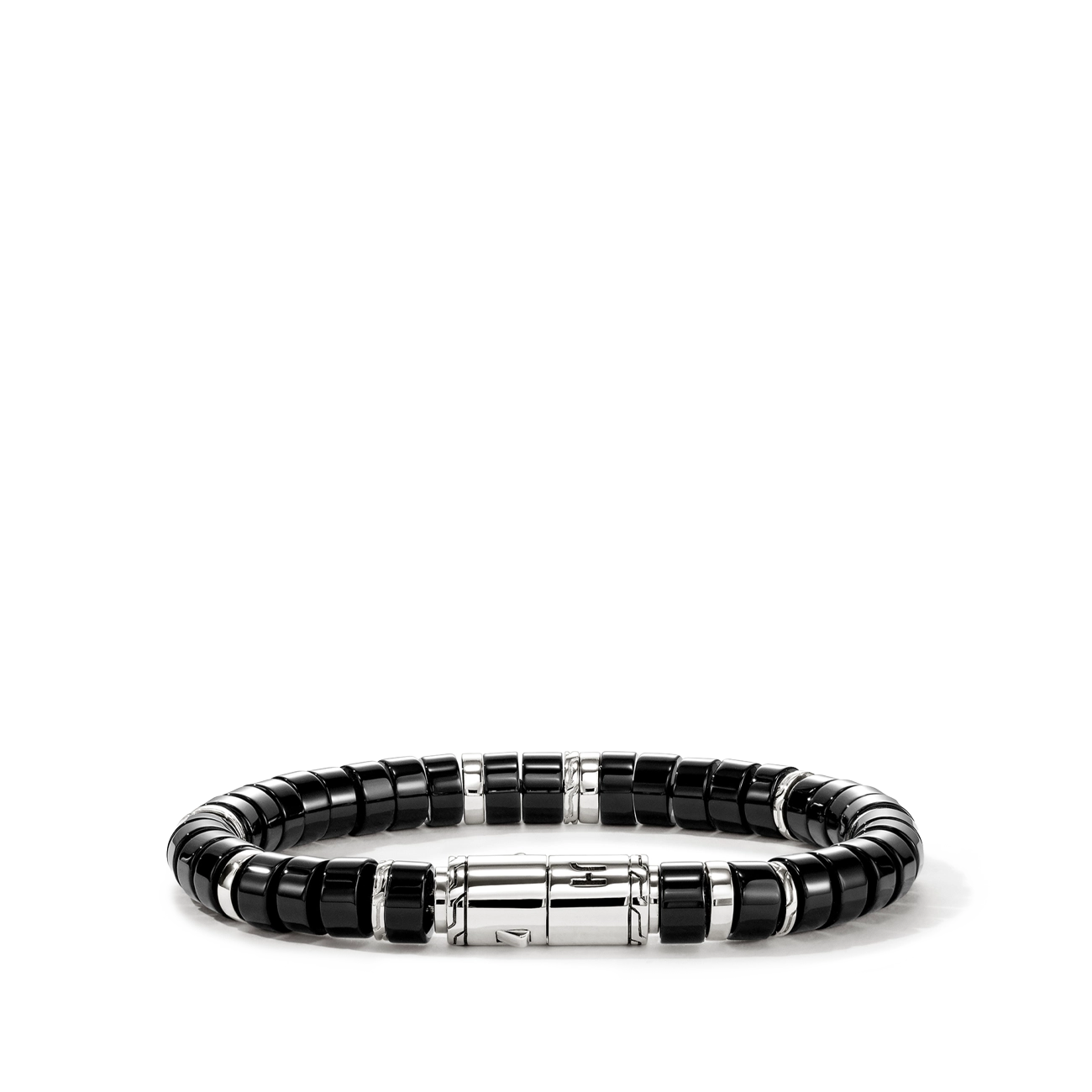 John Hardy Heishi Black Onyx 8mm Beaded Bracelet