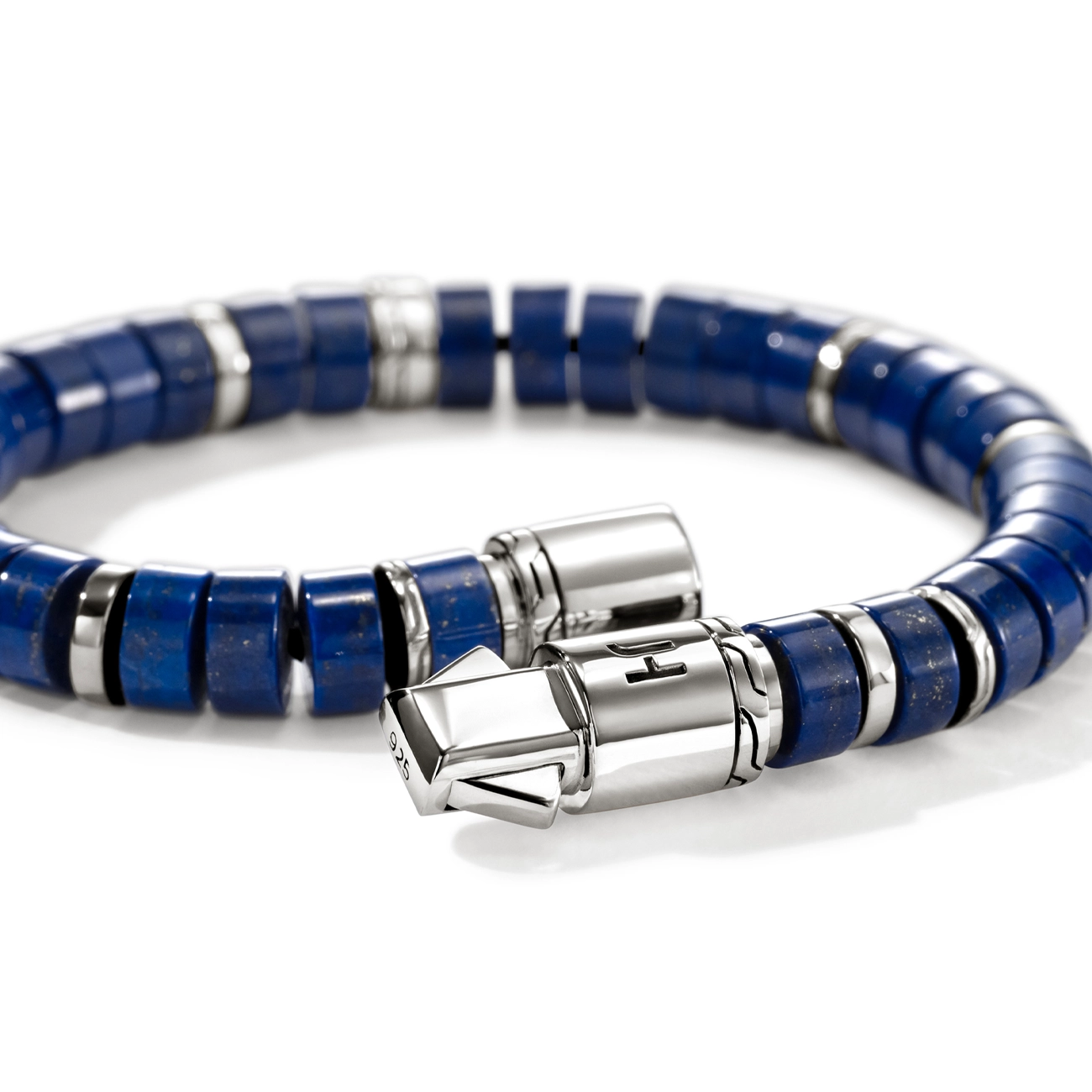 John Hardy Heishi Lapis Lazuli 8mm Beaded Bracelet